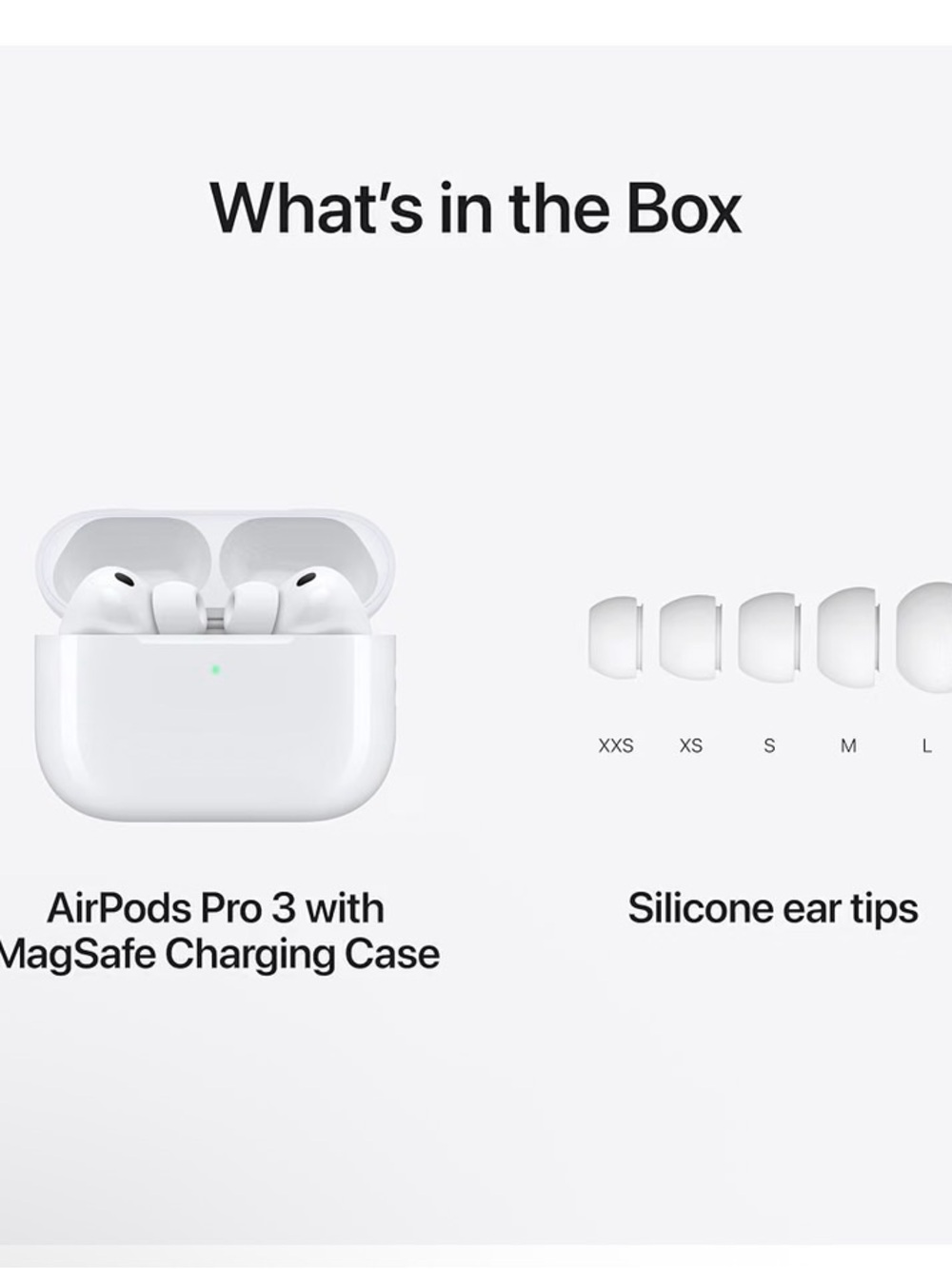 Apple AirPods Pro 3 Wireless Earbuds in White with MagSafe Case